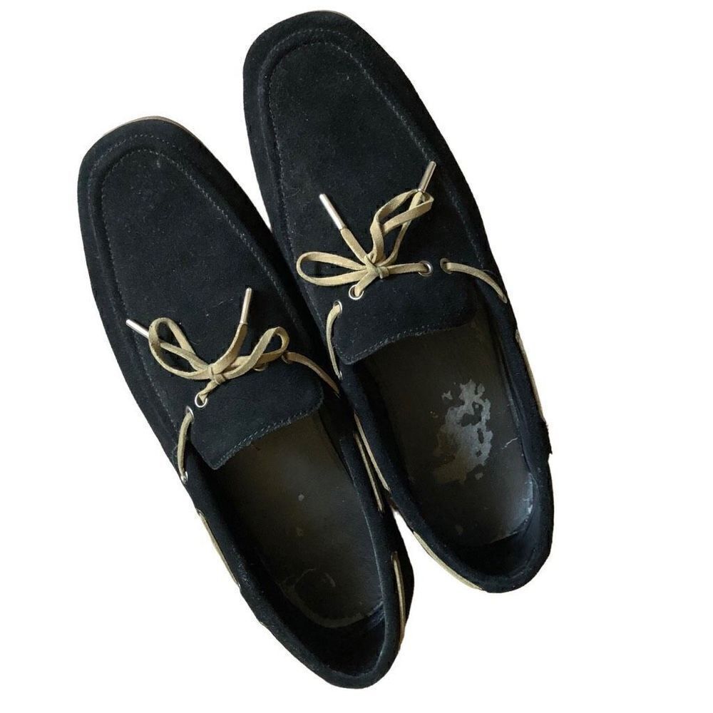 VADO Men’s Loafer Black Suede Size 12 Moccasin Driving Shoe